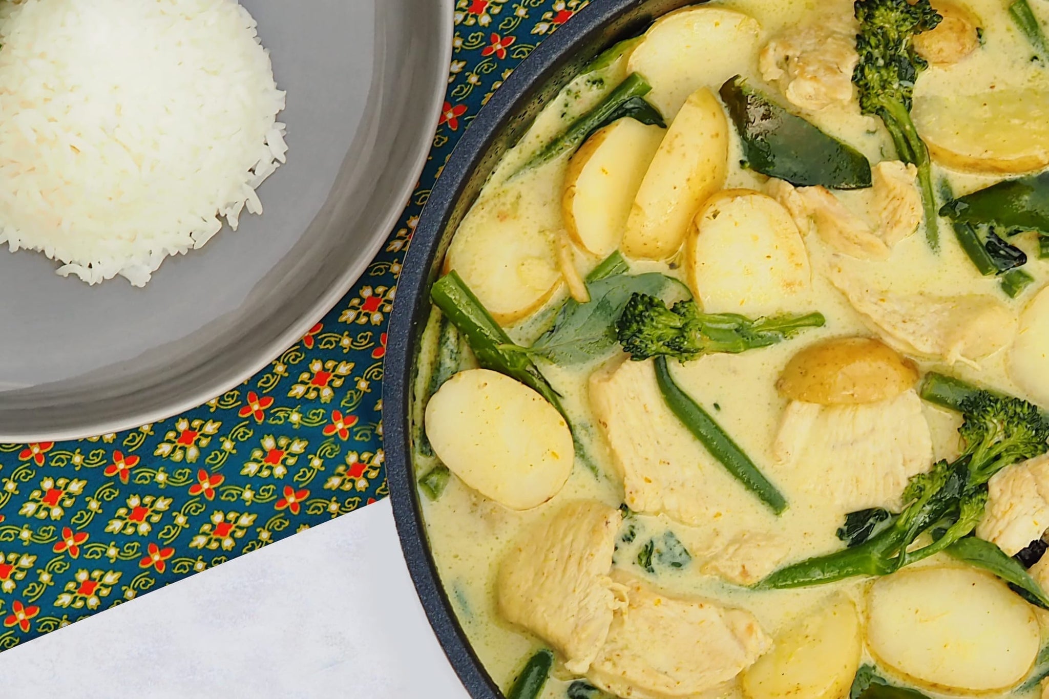 Chicken Thai Green Curry with New Potatoes