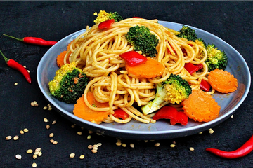 Panang Spaghetti with Vegetables