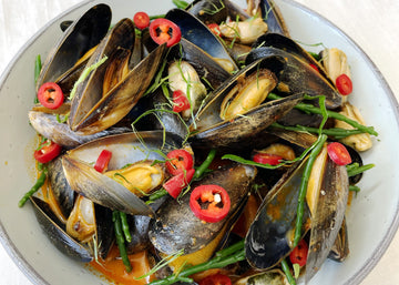 Mussels in Thai Panang Sauce