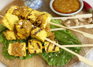 Thai Tofu Satay with Peanut Sauce