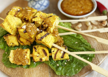 Thai Tofu Satay with Peanut Sauce - Mae Jum Store