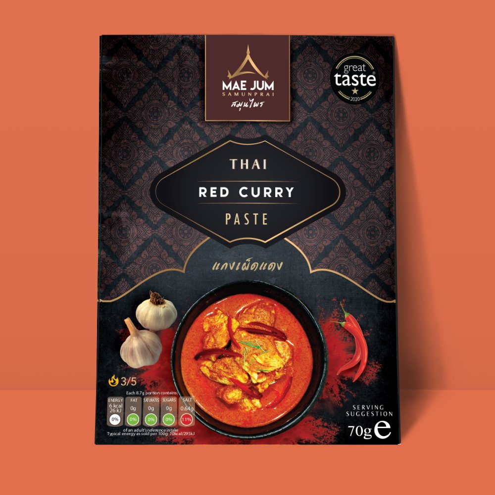 Thai Red Curry Paste - Mae Jum Store - MJ - RPA - S1 - 70 - V0